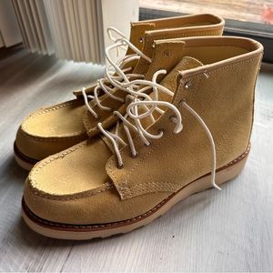 Red Wing Moc Toe Butter Abilene Yellow Leather Boots 6-in Heritage 3423